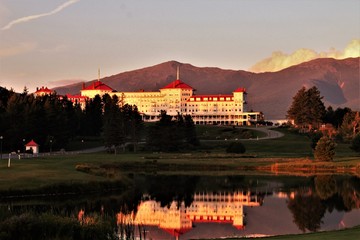 Reflection of the Mount Washington Hotel