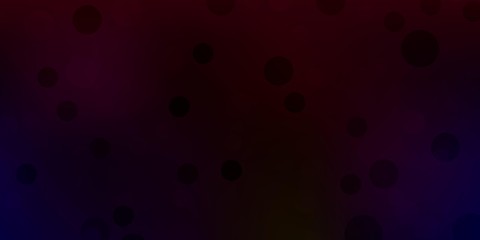 Dark green, red vector template with circles.