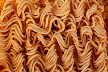 Close up noodles before cooking.