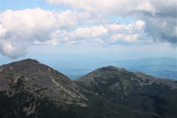 clouds over the mountain