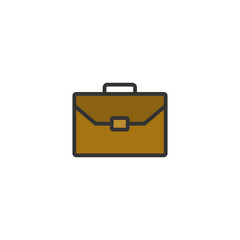 Briefcase icon, Briefcase sign and symbol Design