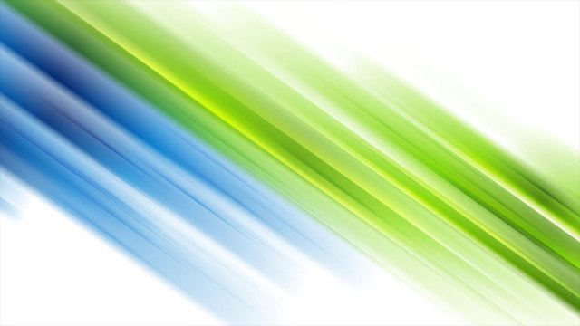 Shiny glowing green blue smooth stripes abstract motion background. Seamless looping. Video animation Ultra HD 4K 3840x2160