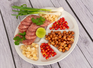 Thai Sour Pork Salads and Mixes 