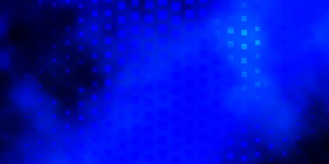 Light BLUE vector template in rectangles. Abstract gradient illustration with colorful rectangles. Pattern for commercials, ads.