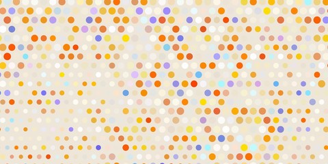 Light blue, yellow vector background with spots.