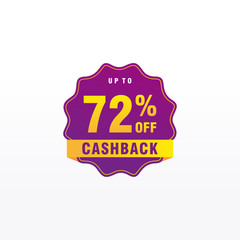 72 discount, Sales Vector badges for Labels, , Stickers, Banners, Tags, Web Stickers, New offer. Discount origami sign banner