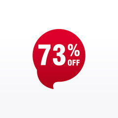 73 discount, Sales Vector badges for Labels, , Stickers, Banners, Tags, Web Stickers, New offer. Discount origami sign banner