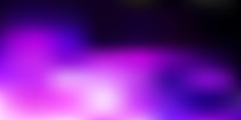 Dark purple, pink vector blur texture.