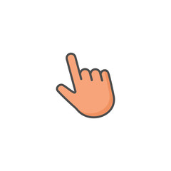 cursor icon, Hand cursor sign and symbol vector design