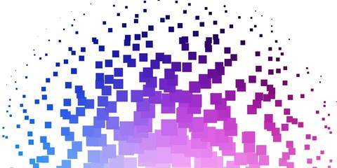 Light Pink, Blue vector background with rectangles. Colorful illustration with gradient rectangles and squares. Modern template for your landing page.