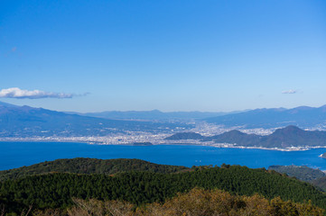 伊豆の達磨山からの景色