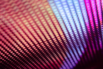 CloseUp LED blurred screen. LED soft focus background. abstract background ideal for design.