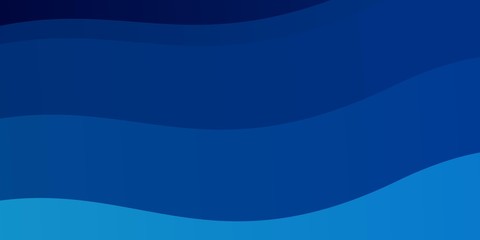 Light BLUE vector template with curves. Bright sample with colorful bent lines, shapes. Pattern for busines booklets, leaflets