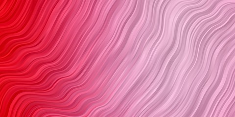 Light Red vector backdrop with circular arc. Abstract illustration with gradient bows. Design for your business promotion.