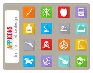pirates icon set