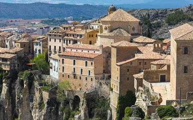 Fototapeta na wymiar Cuenca is a city east-central Spain. It is famous for its 