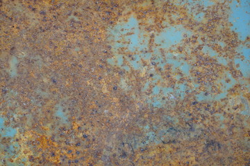 Rust on the surface of the iron plate Vintage style background