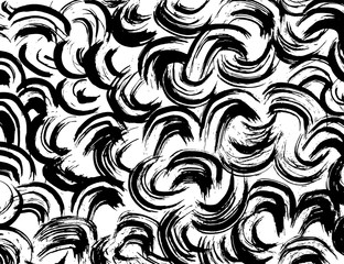 White and black vector. Grunge background. Abstract brush pattern. - 371713807