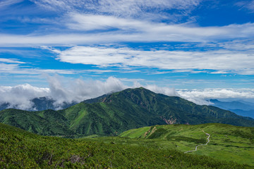 Fototapeta na wymiar 夏の白山登山（日本 - 石川 - 白山）