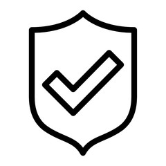 Secure, Approved, Tick, Success, Shield Icon