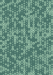 Abstract Color Halftone Dots generative art background illustration