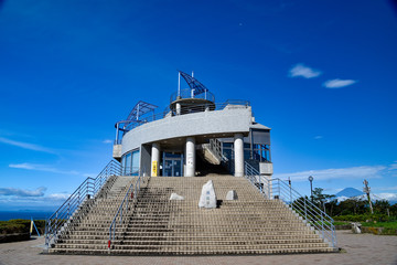 an observation deck on the hill