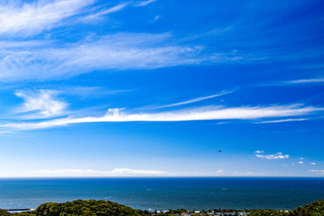 blue sky and ocean