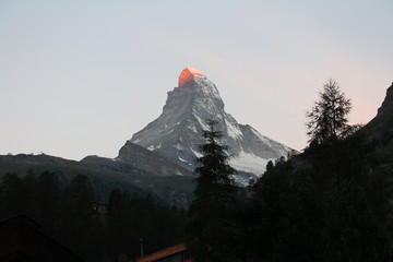 Matterhorn morning sunrise