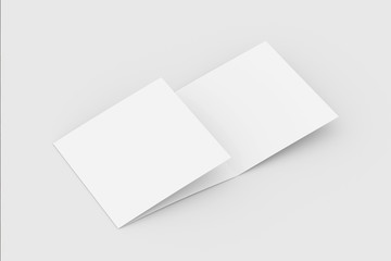 Trilold brochure leaflet presentation mock up