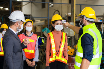 Fever screening in industrial plants during the epidemic of Coronavirus disease (COVID-19)