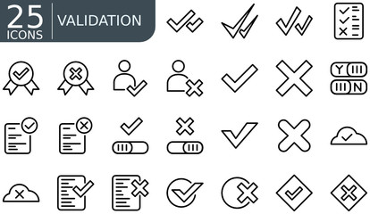 Validation Icon Set