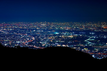 【兵庫県】六甲山から眺める夜景 / 【Hyogo】Night view from Mt. Rokko
