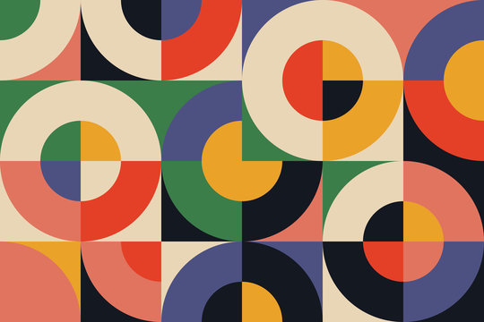 Bauhaus Geometry Artwork Abstract Vector Design Background © Normform