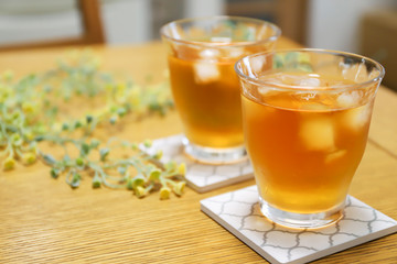 冷たい麦茶