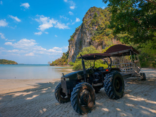 Dune buggy in East Railay Beach Krabi, Thailand