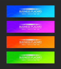 현수막 배경 디자인 벡터 일러스트.