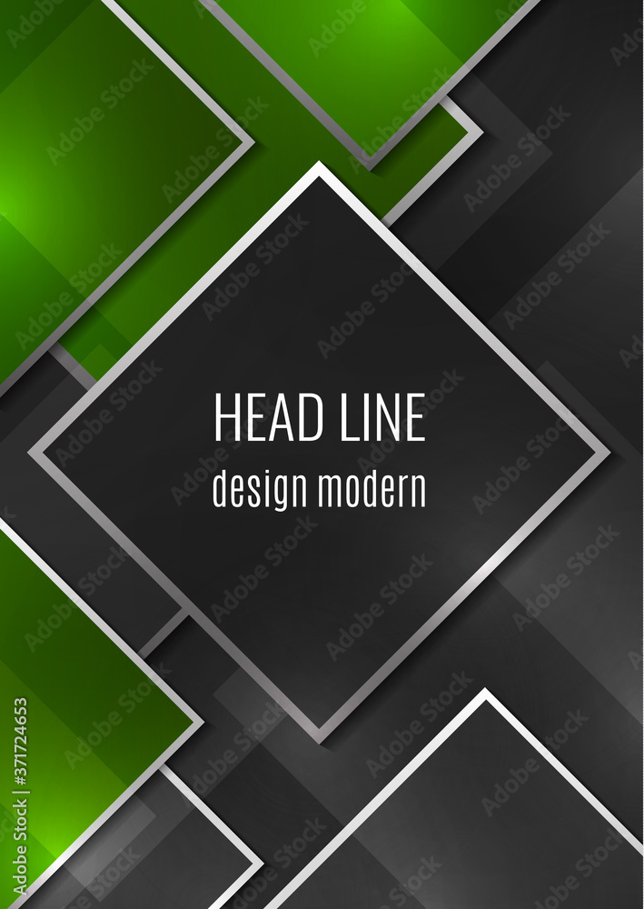 Aufkleber overlapping geometric squares with thin lines. template for business design. vector