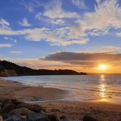 Obraz premium sunset on the beach