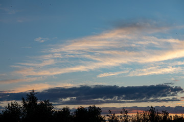 
evening sky at sunset