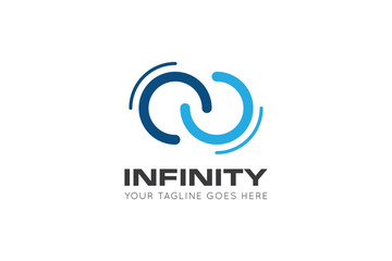 infinity logo, icon, symbol vector illustration design template