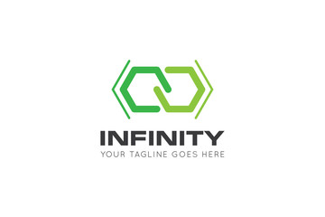 infinity logo, icon, symbol vector illustration design template
