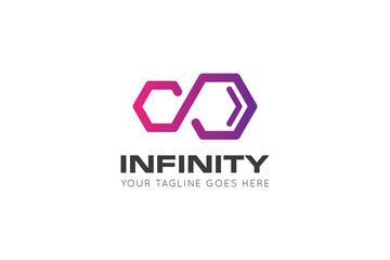 infinity logo, icon, symbol vector illustration design template