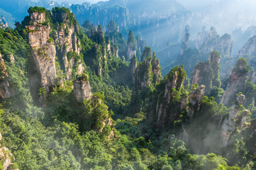 mountains in Zhangjiajie national park, China