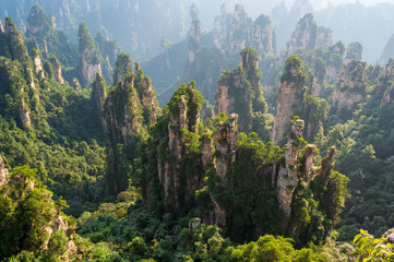 mountains in Zhangjiajie national park, China