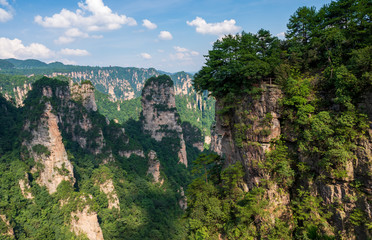 Fototapeta na wymiar mountains in Zhangjiajie national park, China