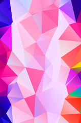 Purple vivid  vector texture with triangular style. Illustration with set of colorful