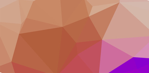 Orange pattern polygonal background. Shining colorful illustration