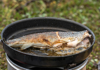 fried fish in a storm kitchen