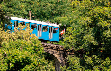 Fototapeta premium Funiculaire suisse