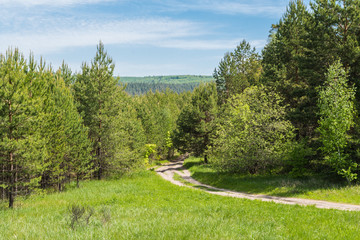Landscape images of nature near the village of Cheremukhovo, Samara region